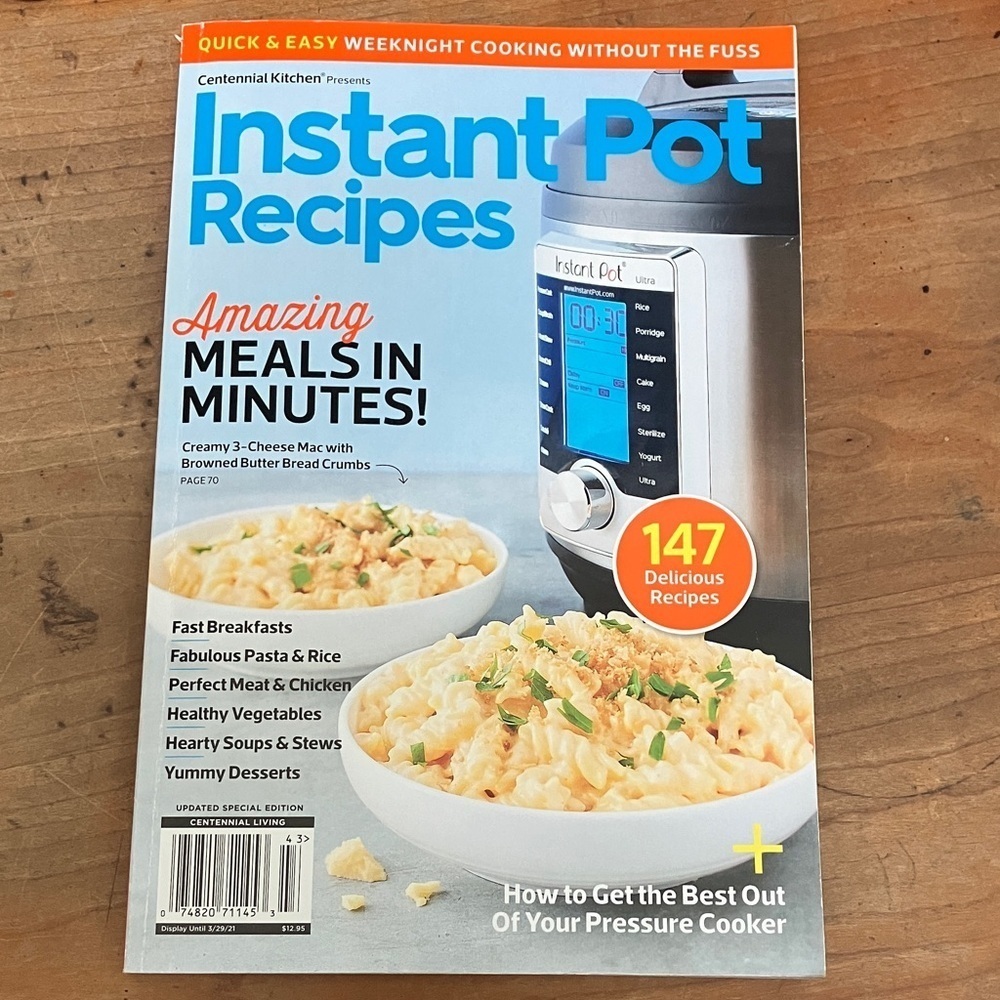 Instant Pot Recipes Cookbook magazine